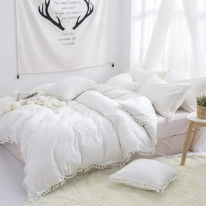Housse de lit couette en coton indien de haute qualité et deux taies d'oreiller à fermeture éclair pour décor de chambre et de salon - Product Image 2