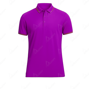 Polo para hombre con logotipo personalizado, camiseta de polo de golf lisa de manga corta de algodón transpirable, ropa cómoda para oficina - Product Image 2