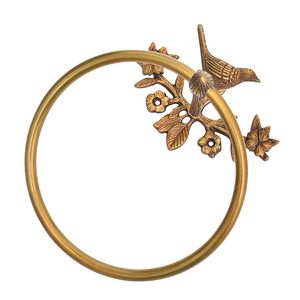 Toallero de latón con diseño de abeja, toallero de mano montado en la pared, accesorio de baño de estilo Vintage decorativo para uso doméstico y hotelero - Product Image 3