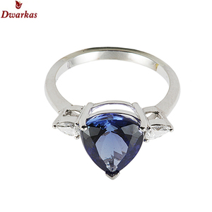 Excellent fashion jewellery 925 sterling silver tanzanite <b>CZ</b> multi gemstone <b>rings</b> for women wedding parties gift ready stock - Product Image 6