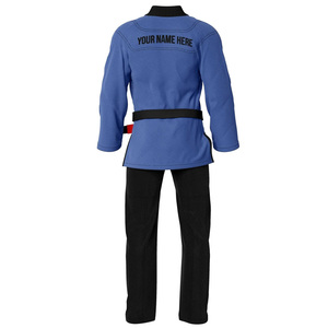 Kimono de Jiu-Jitsu Bleu Furtif et Noir - Uniforme de Compétition Hybride Premium pour des Performances et une Durabilité Optimales - Product Image 2