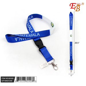 20.5\" GUATEMALA <b>Lanyard</b> 600PCS 50DZ/CS Durable <b>Polyester</b> & Nylon Material - Product Image 1