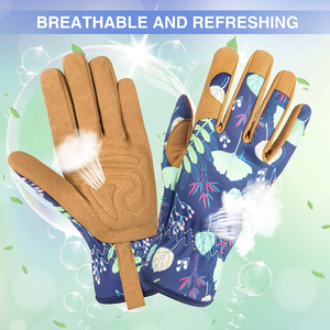 Vente en gros de gants de sécurité en cuir de haute qualité Logo personnalisé Respirant Confortable pour le jardinage Agriculture Désherbage Plantation Travail - Product Image 5