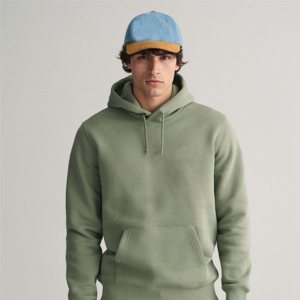 Sudadera con Capucha Extra Grande de Algodón Orgánico para Hombre, Estilo Sólido de Invierno con Serigrafía, Felpa Lisa Teñida, 100% Algodón - Product Image 2