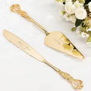 ชุดเซิร์ฟเวอร์เค้กทองเหลืองสีทองสุดหรูทนทานเครื่องมืออบในครัวระดับพรีเมียมสำหรับเค้กขนมหวานและงานอีเวนต์ - Product Image 6