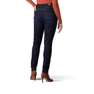 Women's Solid Color High Waist Denim Skinny Pants <b>Top</b> Trending Breathable Design for Winter Wholesale Available - Product Image 2