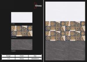 Azulejos de cerámica para pared de 300x600 mm, diseño confortable, para baño y cocina, acabado brillante, mate, con efecto de azúcar tallado, diseño de pared interior de lujo. - Product Image 3