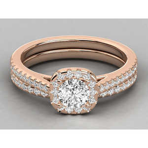 Bague solitaire en or 18 carats pour femmes avec diamant de laboratoire - Product Image 6