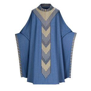Service liturgique Prêtre Porter Haute Qualité Broderie Polyester Tissu Léger Élégant Confortable Chasuble Robes - Product Image 3
