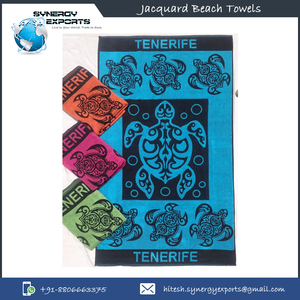 Toallas de playa Jacquard de la mejor calidad, 100% algodón, 80% Algodón/20% poliéster 500 a 800 GSM - Product Image 2
