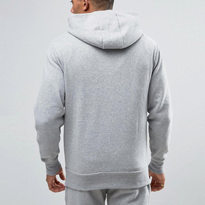 Ensemble de survêtements d'hiver à capuche de haute qualité pour hommes, avec broderie de logo personnalisée, fermeture éclair, en molleton 100 % coton, vente en gros - Product Image 2