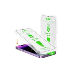 Protezione dello schermo compatibile con iPhone 13 con dispositivo di montaggio facile installazione vetro temperato resistente agli urti - Product Image 4