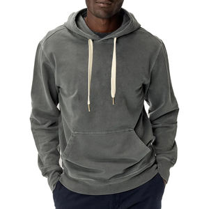 OEM Custom Designed Pullover Hooded Sweatshirts for Men <b>American</b> European Style Plus Size Direct Bangladeshi Garments Waterproof - Product Image 2