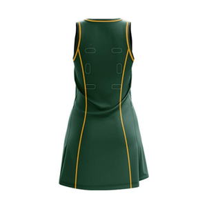 High Quality Custom Design Women Netball Uniforms Team Comfortable Sportswear Breathable 100% Polyester Solid Pattern - Product Image 3