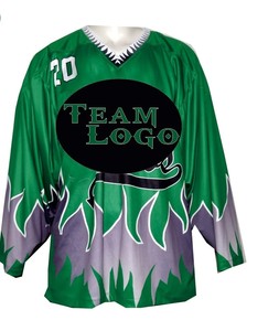 Maillot de hockey sur glace pour jeunes multicolores personnalisé de haute qualité Option de gros à séchage rapide et doux pour l'uniforme de sublimation - Product Image 5
