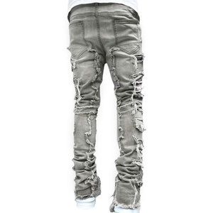 Pantalon léger pour homme, coupe droite, taille élastique, taille mi-haute, en toile, décontracté, qualité supérieure, respirant, séchage rapide, hiver - Product Image 3