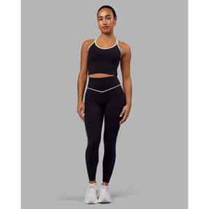<b>Women's</b> Breathable Knit <b>Crop</b> Tank <b>Top</b> with Shelf Bra <b>for</b> Casual Gym Wear - Product Image 5