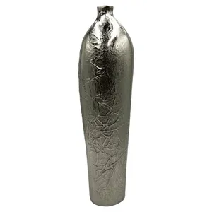 Handcrafted Modern <b>Tall</b> Iron <b>flower</b> <b>Vase</b> for Home Decor Coastal Design Eco-Friendly Tabletop <b>Flower</b> Arrangements Zahid Exports - Product Image 1