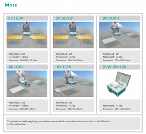 HLH BX9E3W Tragbare Achslastwaagen für Flotten - 10T-40T Kapazität Statische/Dynamische Achswiegeung Straßenverwaltung Modus Auto - Product Image 3