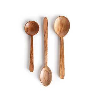 Cuchara de Sopa de Bambú Tradicional Ecológica al por Mayor con Tamaño Personalizable para Sopa, Café, Helado y Jugo de la India - Product Image 4