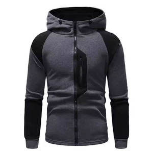Sweat à capuche pour hommes à la mode avec pull slim fit tissu respirant manches longues poignets côtelés et poche avant parfait pour les vêtements de sport - Product Image 3