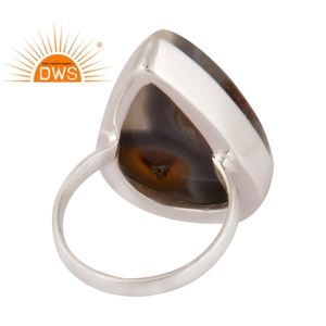 Best Quality 925 Sterling Silver Natural Solar <b>Ice</b> Gemstone Stackable <b>Ring</b> Custom Jewelry Manufacturer - Product Image 3