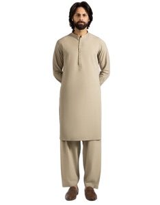 Haute qualité dernière conception islamique afghan hommes Salwar Kameez Slim Fit séchage rapide fête décontracté bas quantité minimale de commande meilleure vente personnalisable - Product Image 1