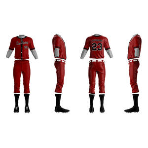 Conjunto de uniforme de béisbol, kit de pantalones de Jersey hecho a medida con bordado de logotipo de nombre de equipo para juegos de entrenamiento - Product Image 1