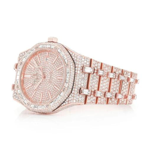 Reloj de Diamantes Moissanite Personalizado de Alta Calidad Estilo Hip Hop para Hombre, Reloj de Diamantes VVS para Regalo - Product Image 4