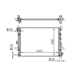 Radiador 6W1Z8005AA para Ford Crown <span class=keywords><strong>Victoria</strong></span>, Lincoln Town Car, Mercury Grand Marquis 2006-2011 4.6L V8 FO3010271 6W138005AA 8W7Z80 - Product Image 1