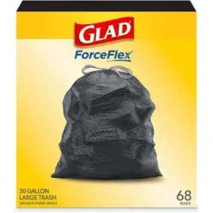 Bolsas de Basura Grandes con Cordón Glad, Bolsas de Basura Negras Forceflex de 30 Galones, Paquete de 50 - Product Image 4