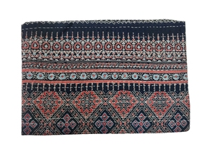 Edredón de retales bohemio de algodón indio hecho a mano Ajrakh colcha tamaño Queen/King Reversible Kantha manta para uso doméstico - Product Image 2