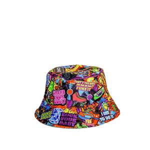 Custom Printed Graphic Fisherman Character Bucket <b>Hat</b> for Summer Denim Fabric Lace Fleece Canvas Mesh Material Plaid Pattern - Product Image 3