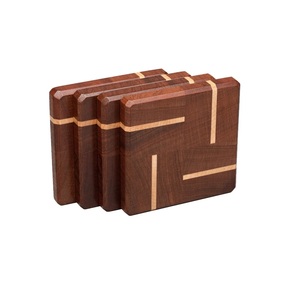 Handmade Brass Stripe and <b>Wood</b> Tea <b>Coaster</b> Set Manufacturer High Quality <b>Wood</b> <b>Coaster</b> Best Selling Decorative Wholesaler - Product Image 1