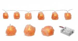 Lámpara de 6 LED con Trozos de Sal del Himalaya Natural para Decoración del Hogar, Iluminación Ambiental Premium, Purificación del Aire y Relajación - Product Image 3