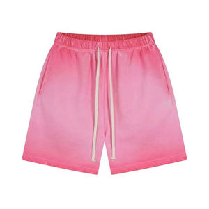 2025 Vintage été Shorts pour hommes haute qualité coton lavage à l'acide gymnastique sueur course Jogging Shorts personnalisé solide motif vente - Product Image 5