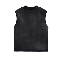 Débardeur Athlétique Sans Manches en Sergé de Polyester à Col Montant avec Logo Personnalisé pour Hommes – Idéal Fitness, Entraînement, Gym – Écologique – Vente en Gros