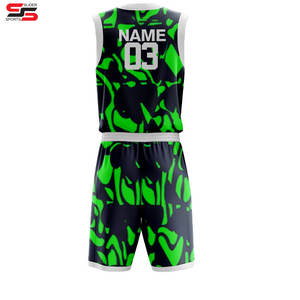 Venta directa de fábrica uniforme de baloncesto profesional de alta calidad personalizado sublimación impreso conjunto de uniforme de baloncesto - Product Image 2