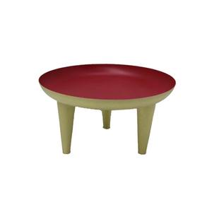 Best Seller Single <b>Tier</b> Metal Round Shape <b>Cake</b> Stand Red PC Finished for Birthday Event Party Display Stand Wholesale Bulk - Product Image 5