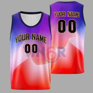 Uniforme de basket-ball pour homme à séchage rapide et respirant, sublimation personnalisée, taille plus pour adultes, maillot de basket-ball à prix de service OEM - Product Image 4