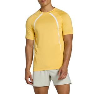 T-shirt de course à séchage rapide, vêtements de sport tendance, coupe ajustée, 220 g/m², polyester lourd, t-shirt de sport pour la salle de sport - Product Image 2