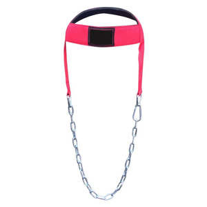 Arnés de Cabeza para Ejercicios de Levantamiento de Pesas, Resistente y Cómodo, Material de Algodón y Poliéster para Gimnasio, con Cadena de Acero Resistente - Product Image 3