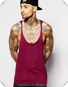 Manufacturer Custom Logo Gym Fitness mens stringer tank top gym men tank top - Product Image 5