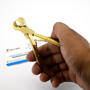 Outil de coupe d'extension de cheveux Pince à kératine couleur or Acier inoxydable Finition soignée avec des coupes précises Pour couper les liens - Product Image 6