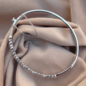 Dainty <b>Silver</b> <b>Cuff</b> <b>Bracelet</b> For Girlfriend Statement Gift Unique Beautiful Design - Product Image 3