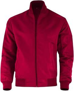 Chaqueta de béisbol universitaria negra personalizable para hombre estilo Letterman informal con mangas universitarias bordadas logotipo personalizado - Product Image 1