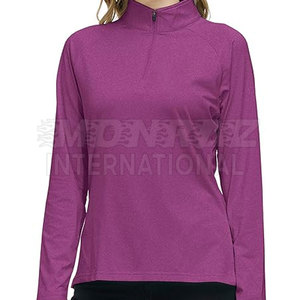 เสื้อเชิ้ตซิปครึ่งแขนยาวสำหรับผู้หญิงเสื้อออกกำลังกายแขนยาว - Product Image 5