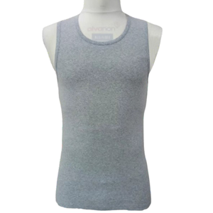 เสื้อกล้ามผู้ชาย ผ้าฝ้าย 100% คอวี ทรงเข้ารูป ระบายอากาศ แห้งเร็ว สีพื้น ผลิตในบังกลาเทศ - Product Image 1