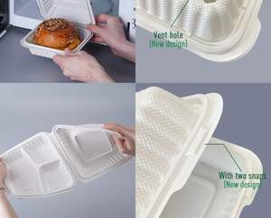 Boîte à lunch jetable en bagasse écologique de haute qualité en gros 2025, conteneur pour restauration rapide, Shrekha Creations - Product Image 6