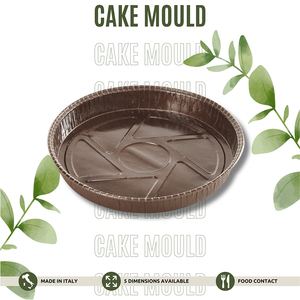 Made in Italy Customizable Round Tart Molds Pure Cellulose Nonstick <b>Microwave</b> <b>Oven</b> Safe - Product Image 6
